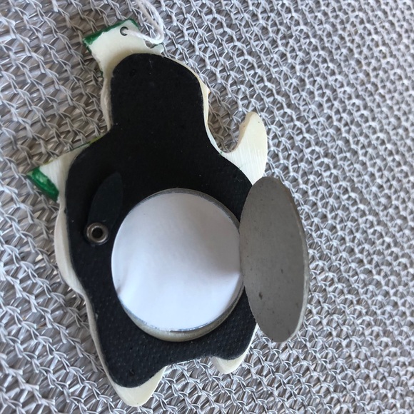 🐬 CLEARANCE ITEM: Hand-painted Snowman Photo Ornament - Picture 7 of 7